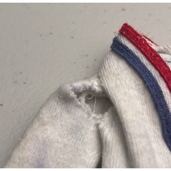 Vintage Barbie Ken Jacket and Vest Tank Tops Lot of 2 Red White Blue 1970s FLAW - Picture 4 of 9